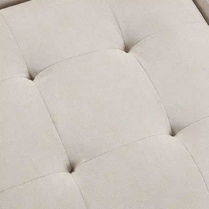 117.3 Oversized U-Shaped Sectional Sofa with Pull-out Bed and Throw Pillows