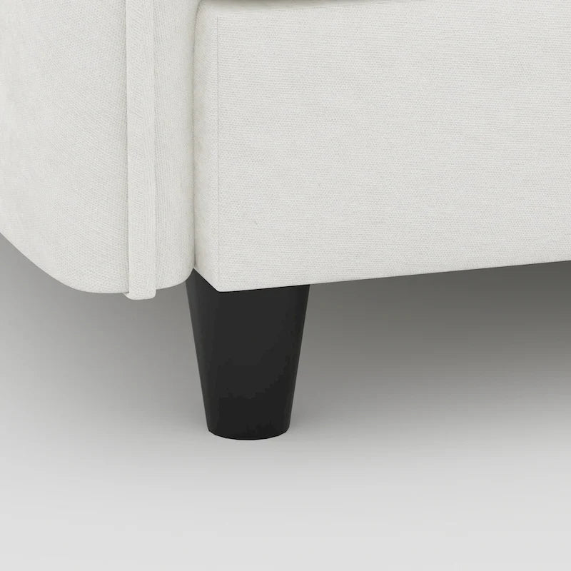 Grand 6-Seater U-Shaped Sofa with Movable Ottoman and Storage Pockets