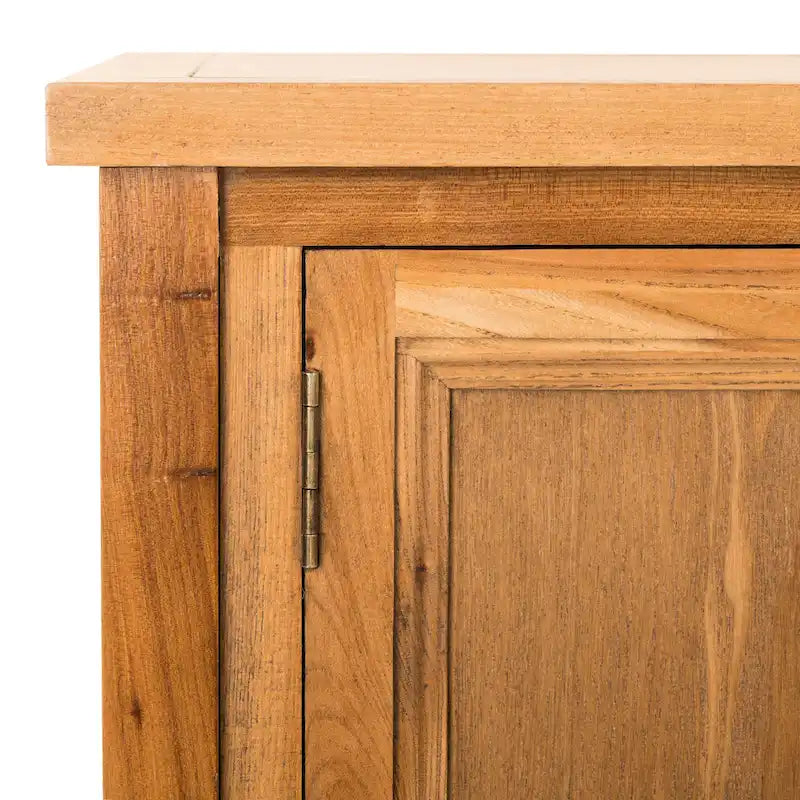 Oak Finish Storage Sideboard - 45.7" x 15" x 34"