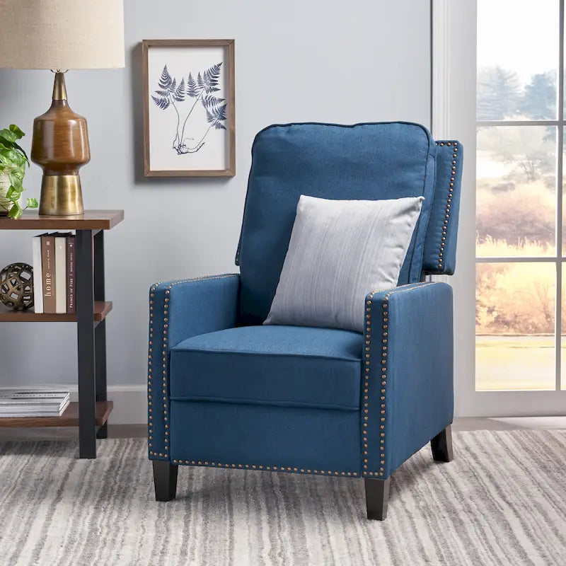 Traditional Fabric Pushback Recliner