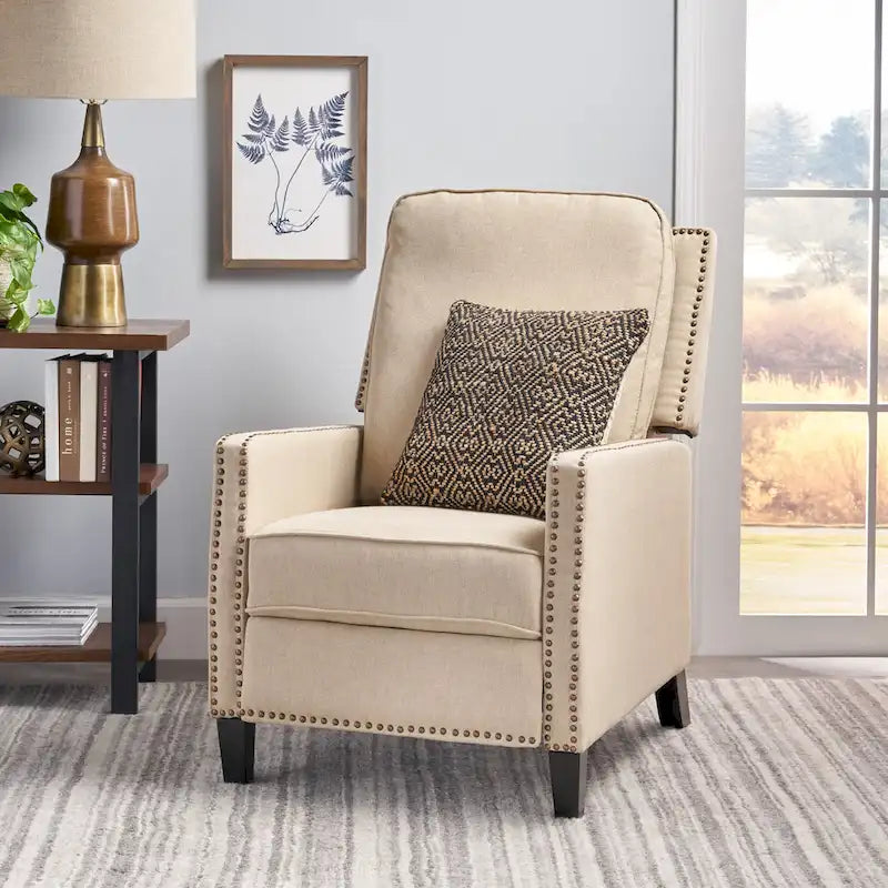 Traditional Fabric Pushback Recliner
