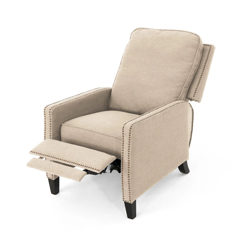 Traditional Fabric Pushback Recliner