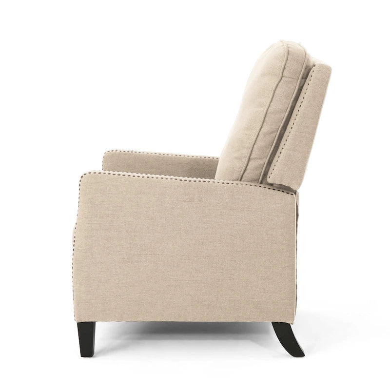 Traditional Fabric Pushback Recliner