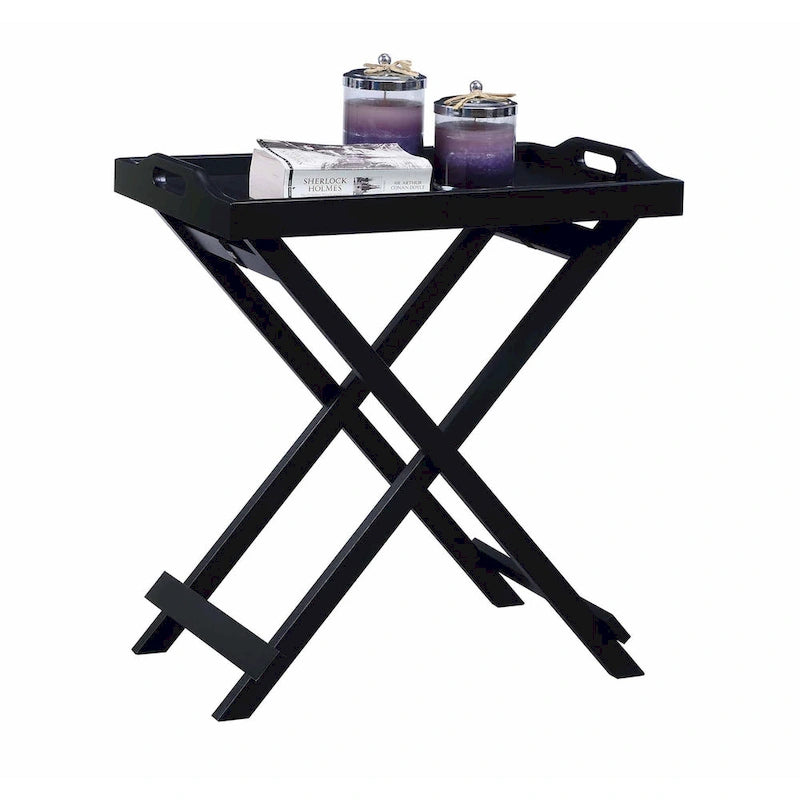 Folding Tray Table - Contemporary Style, Fully Assembled