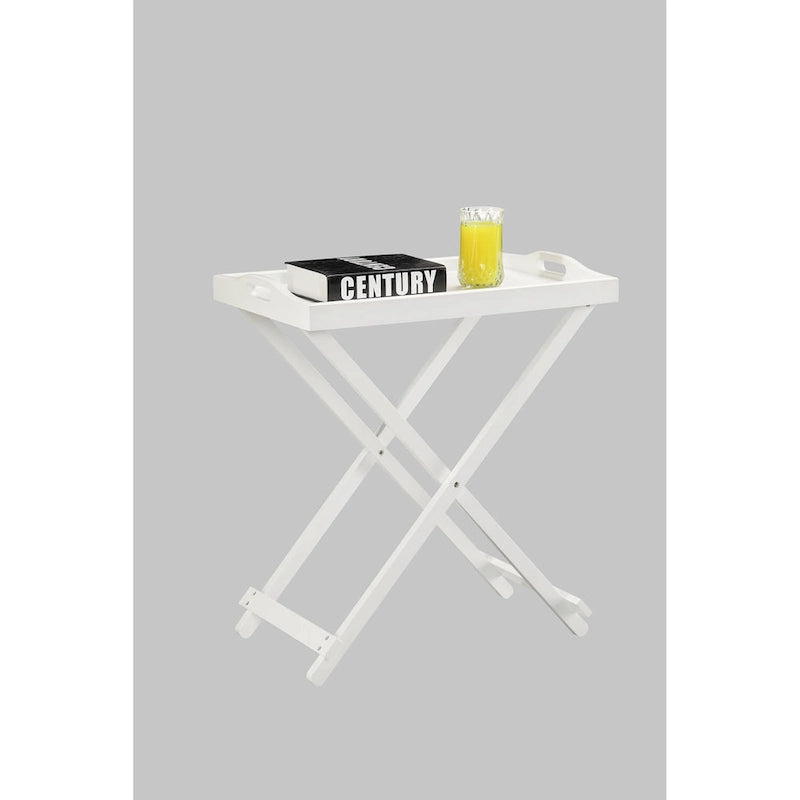 Folding Tray Table - Contemporary Style, Fully Assembled