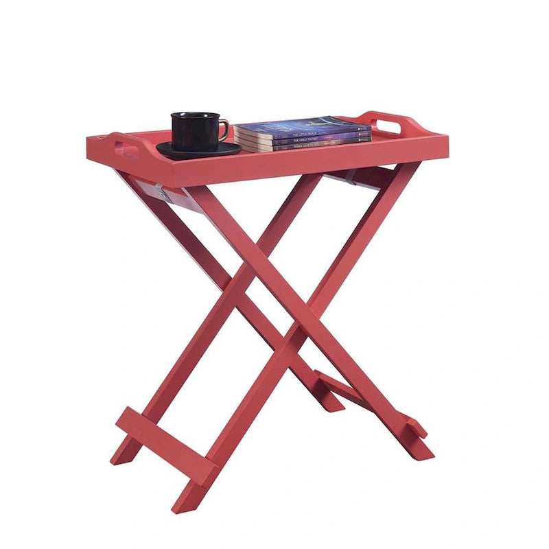Folding Tray Table - Contemporary Style, Fully Assembled