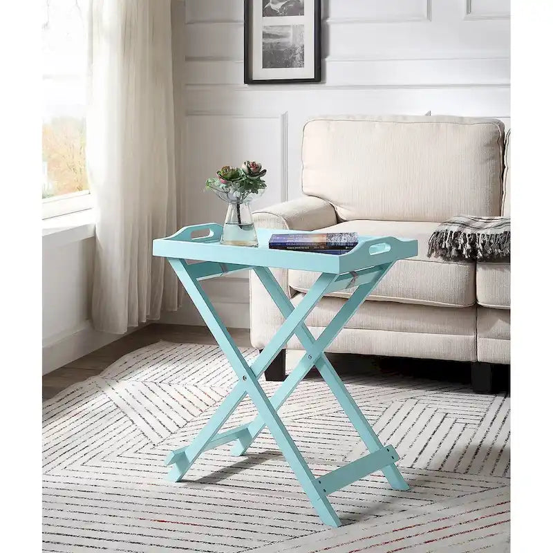 Folding Tray Table - Contemporary Style, Fully Assembled