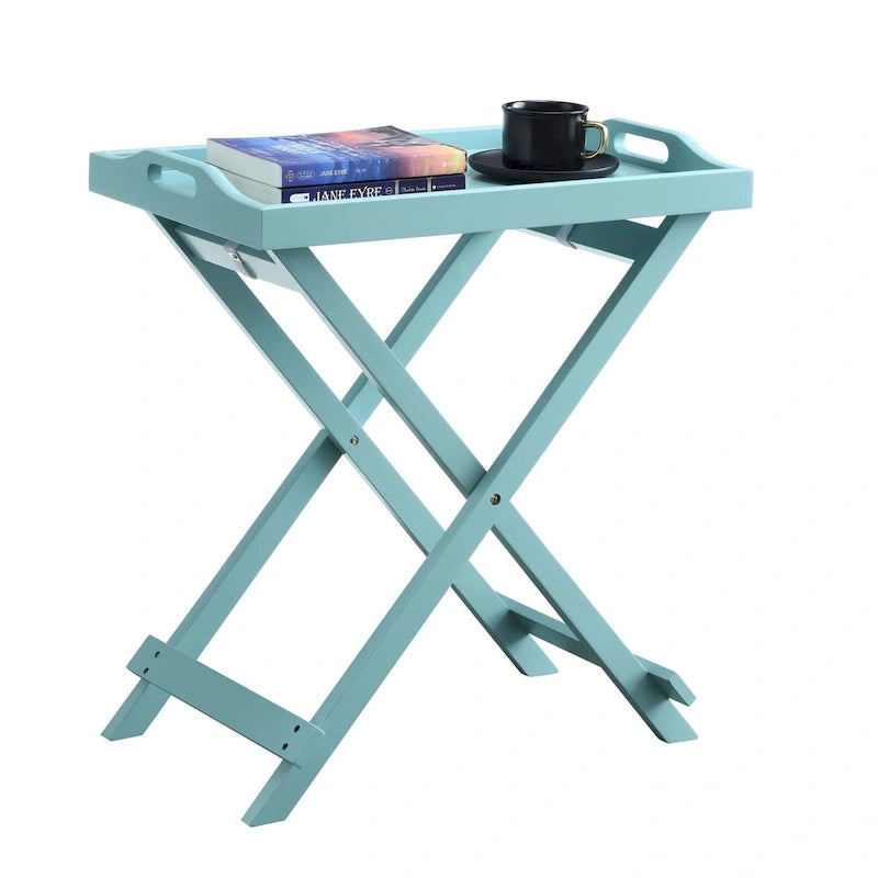 Folding Tray Table - Contemporary Style, Fully Assembled
