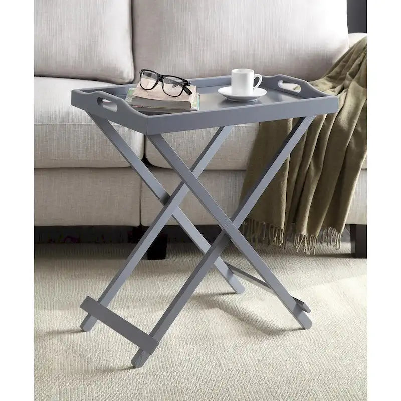 Folding Tray Table - Contemporary Style, Fully Assembled