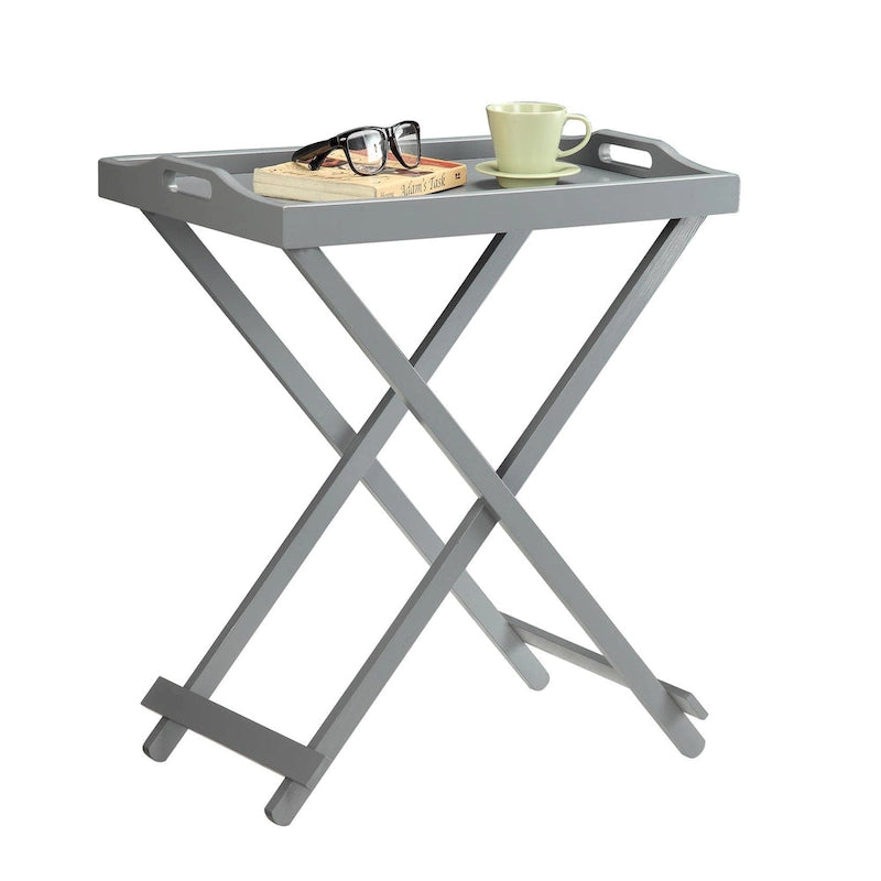 Folding Tray Table - Contemporary Style, Fully Assembled