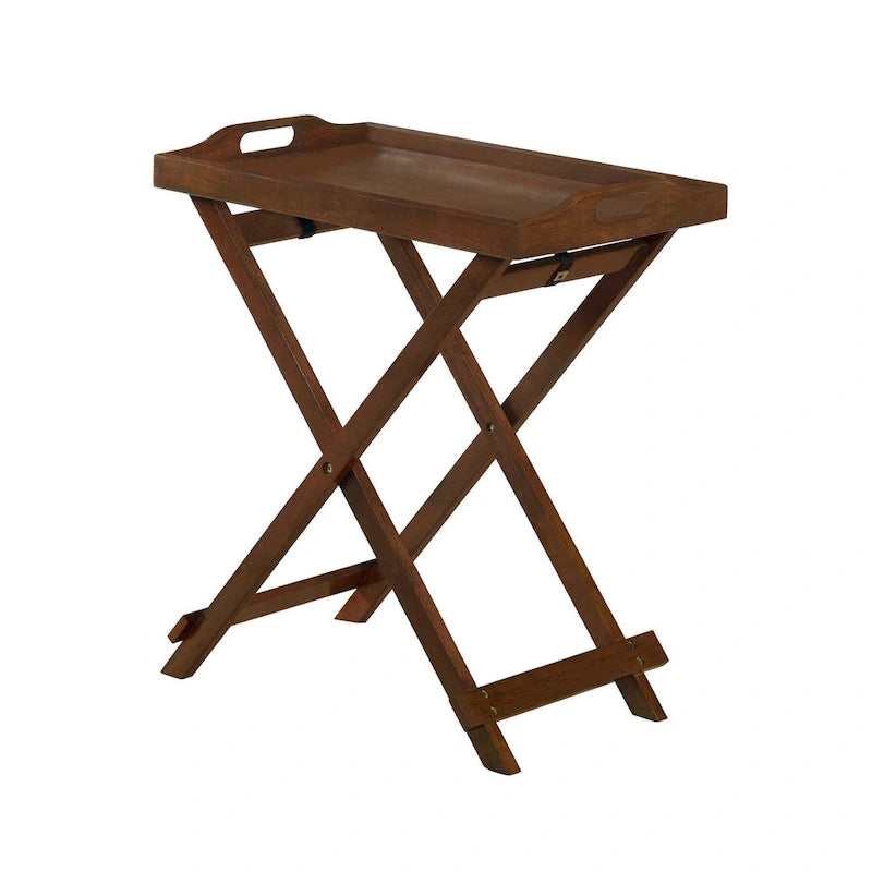 Folding Tray Table - Contemporary Style, Fully Assembled