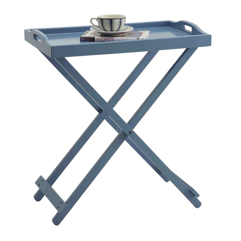 Folding Tray Table - Contemporary Style, Fully Assembled