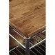 Kitchen Island with Butcher Block Top and Open Storage Shelves - 52"W