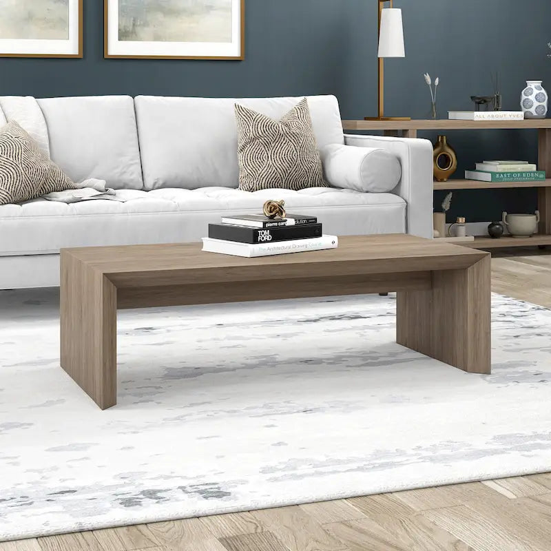 48 Wide Rectangular Coffee Table - Wood-Look Finish