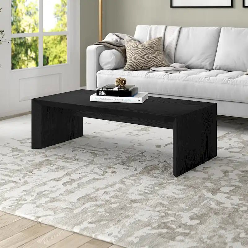 48 Wide Rectangular Coffee Table - Wood-Look Finish
