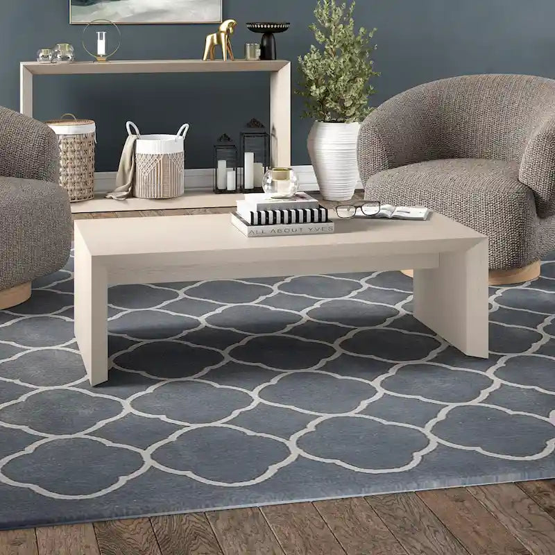 48 Wide Rectangular Coffee Table - Wood-Look Finish