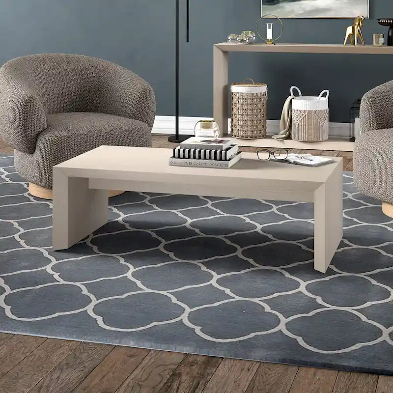 48 Wide Rectangular Coffee Table - Wood-Look Finish