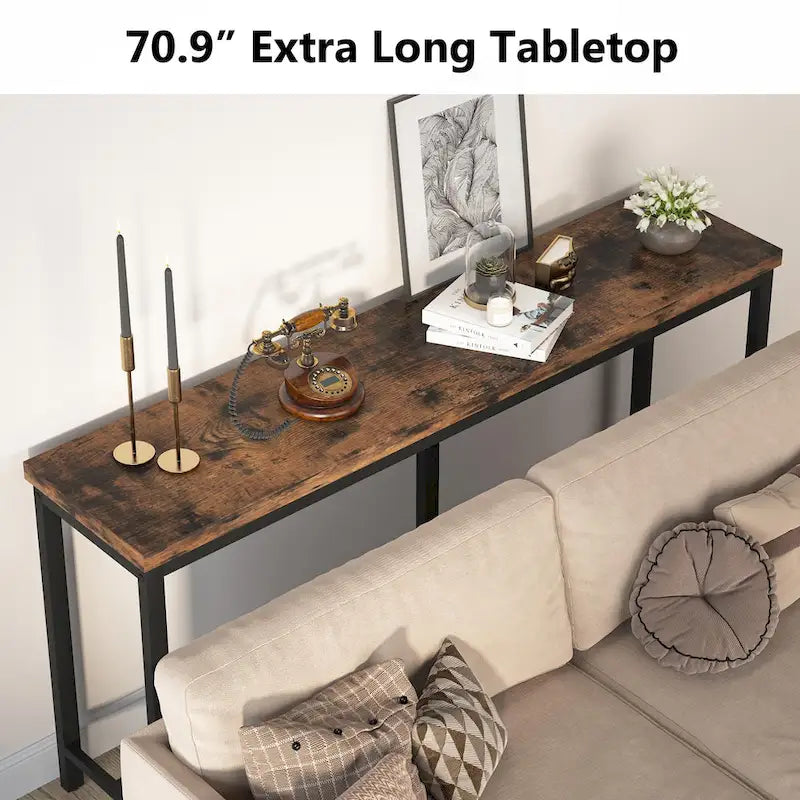 70.9" Extra Long Console Table - Sofa, Entryway, or Bar Table