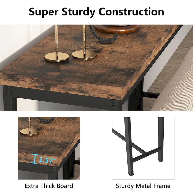 70.9" Extra Long Console Table - Sofa, Entryway, or Bar Table