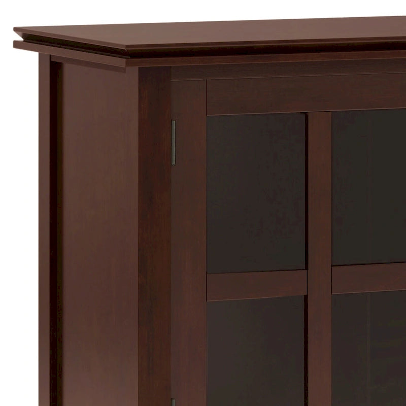 Stratford SOLID WOOD 60 Wide Contemporary Sideboard Buffet in Russet Brown - 17d x 60w x 30h