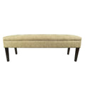 Button Tufted Upholstered Long Bench - 55" - Grey, Gold, or Teal