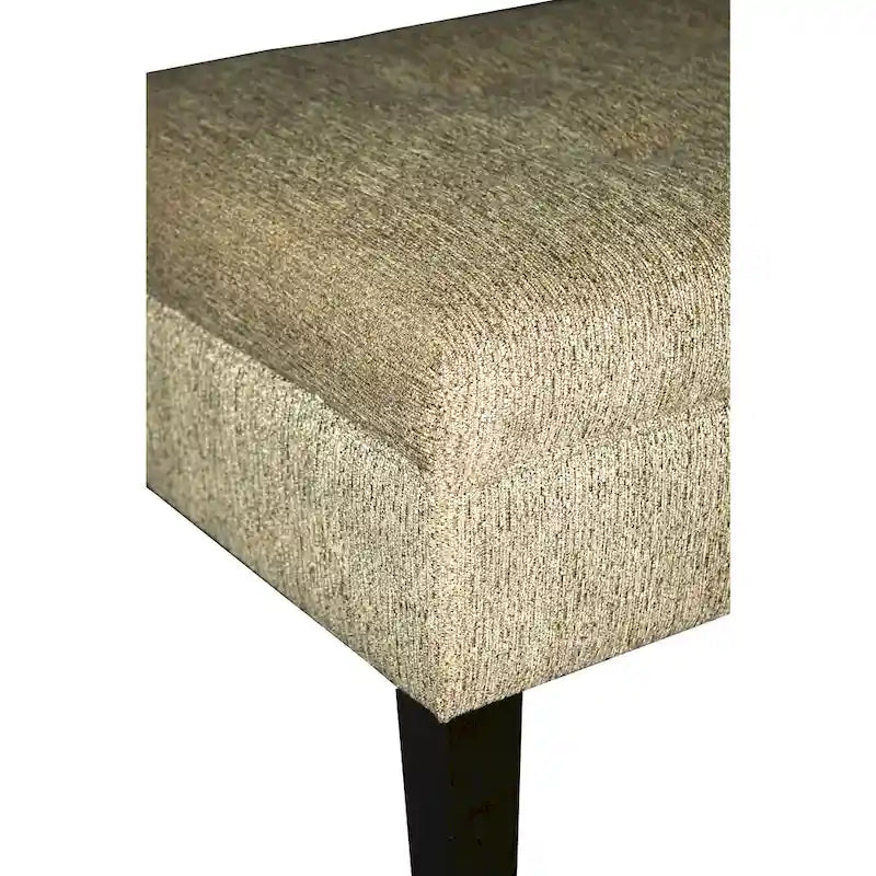 Button Tufted Upholstered Long Bench - 55" - Grey, Gold, or Teal