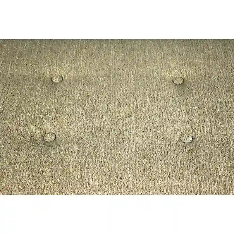 Button Tufted Upholstered Long Bench - 55" - Grey, Gold, or Teal