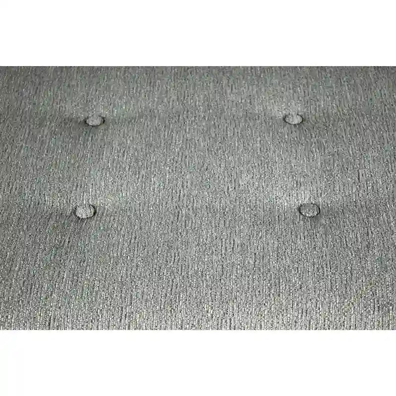 Button Tufted Upholstered Long Bench - 55" - Grey, Gold, or Teal