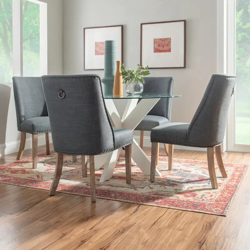 X-Base Round Glass Dining Table (Table Only)