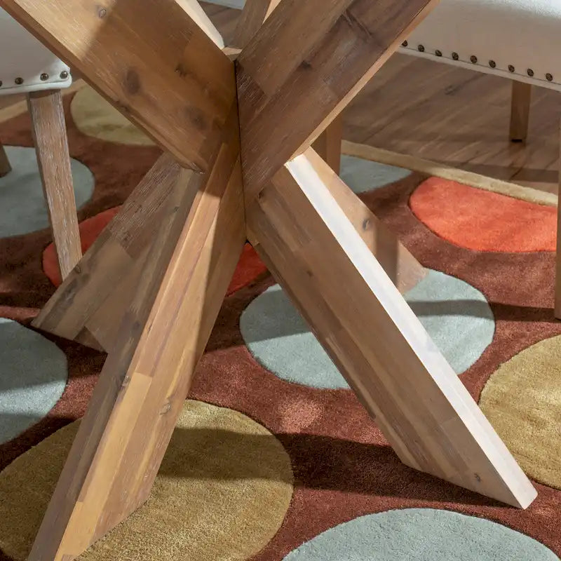 X-Base Round Glass Dining Table (Table Only)