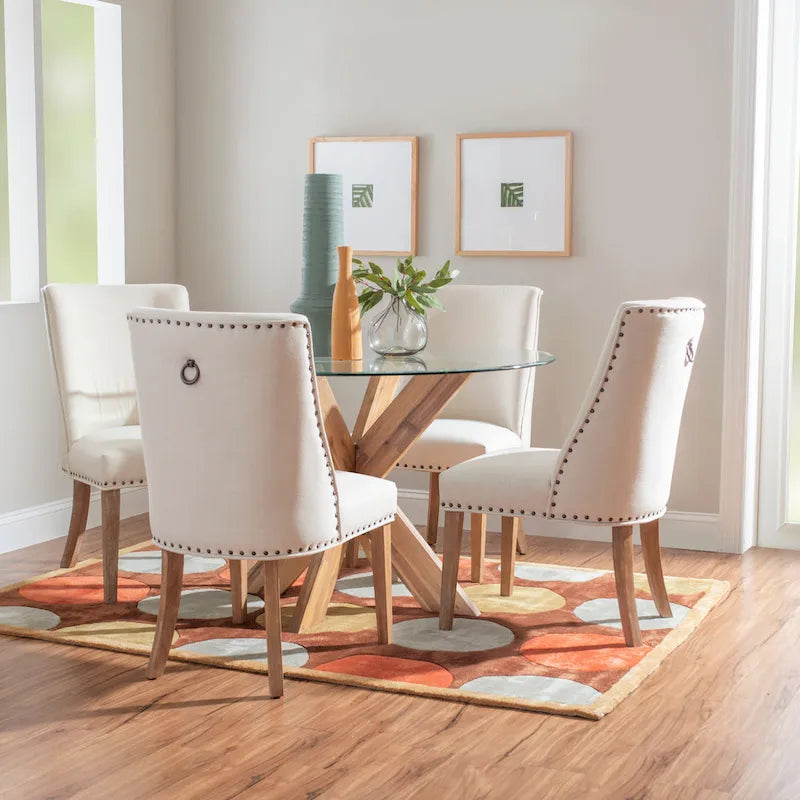 X-Base Round Glass Dining Table (Table Only)