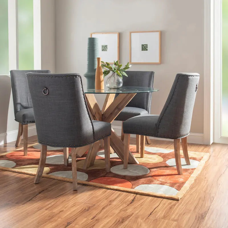 X-Base Round Glass Dining Table (Table Only)