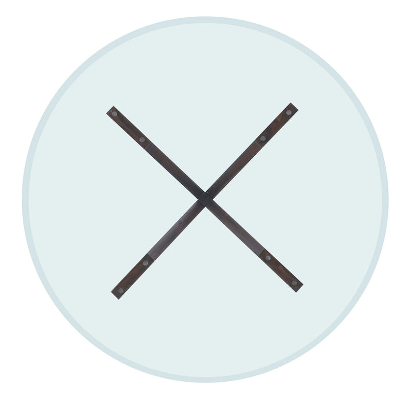 X-Base Round Glass Dining Table (Table Only)