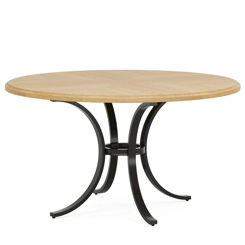 47" Round Dining Table with Trestle Legs - Seats 4-6