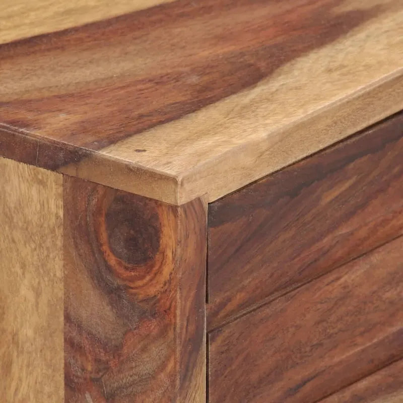 55.1x11x18.5 Solid Sheesham Wood TV Stand