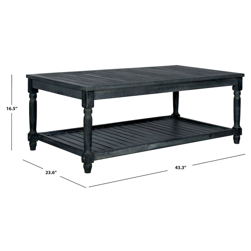 Outdoor Annamaria Acacia Wood Coffee Table - 43Wx24Dx17H