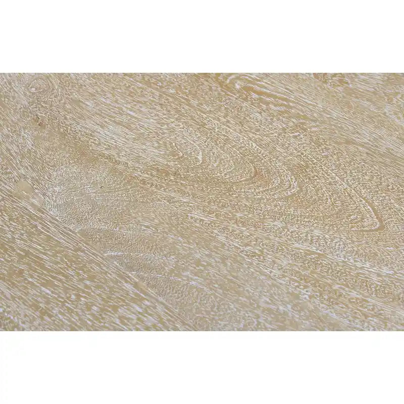 48-inch Round Mango Hardwood Coffee Table with Shelf