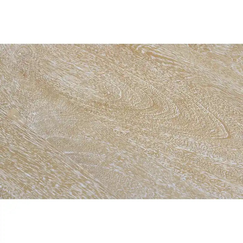 48-inch Round Mango Hardwood Coffee Table with Shelf