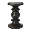 Mid Century Modern Solid Wood End Table or Stool - 12" Diameter x 18.5" H