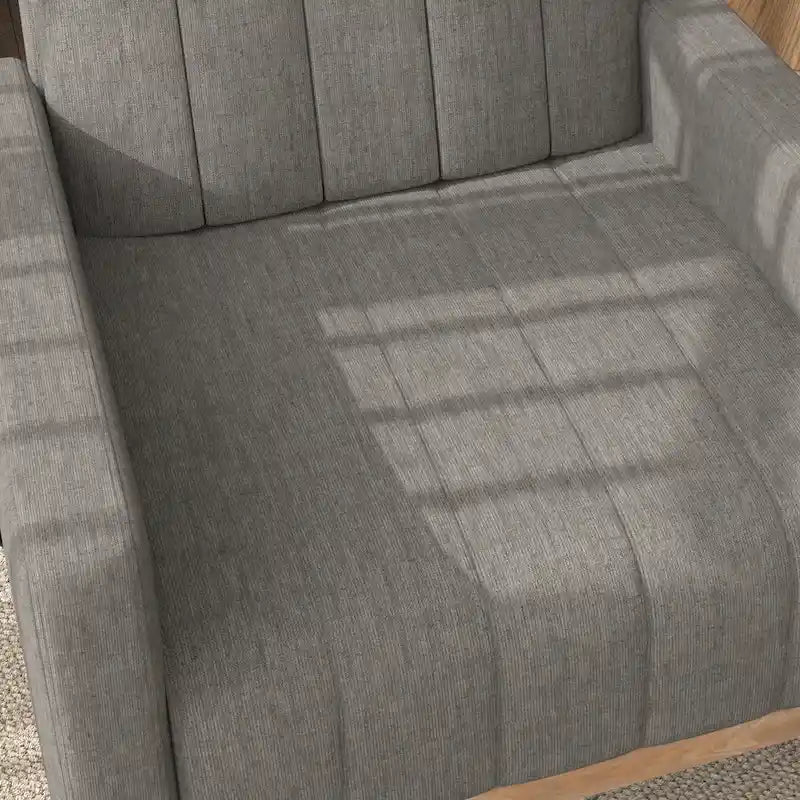 Adjustable Nursery Glider Rocking Chair with High Back and Footrest